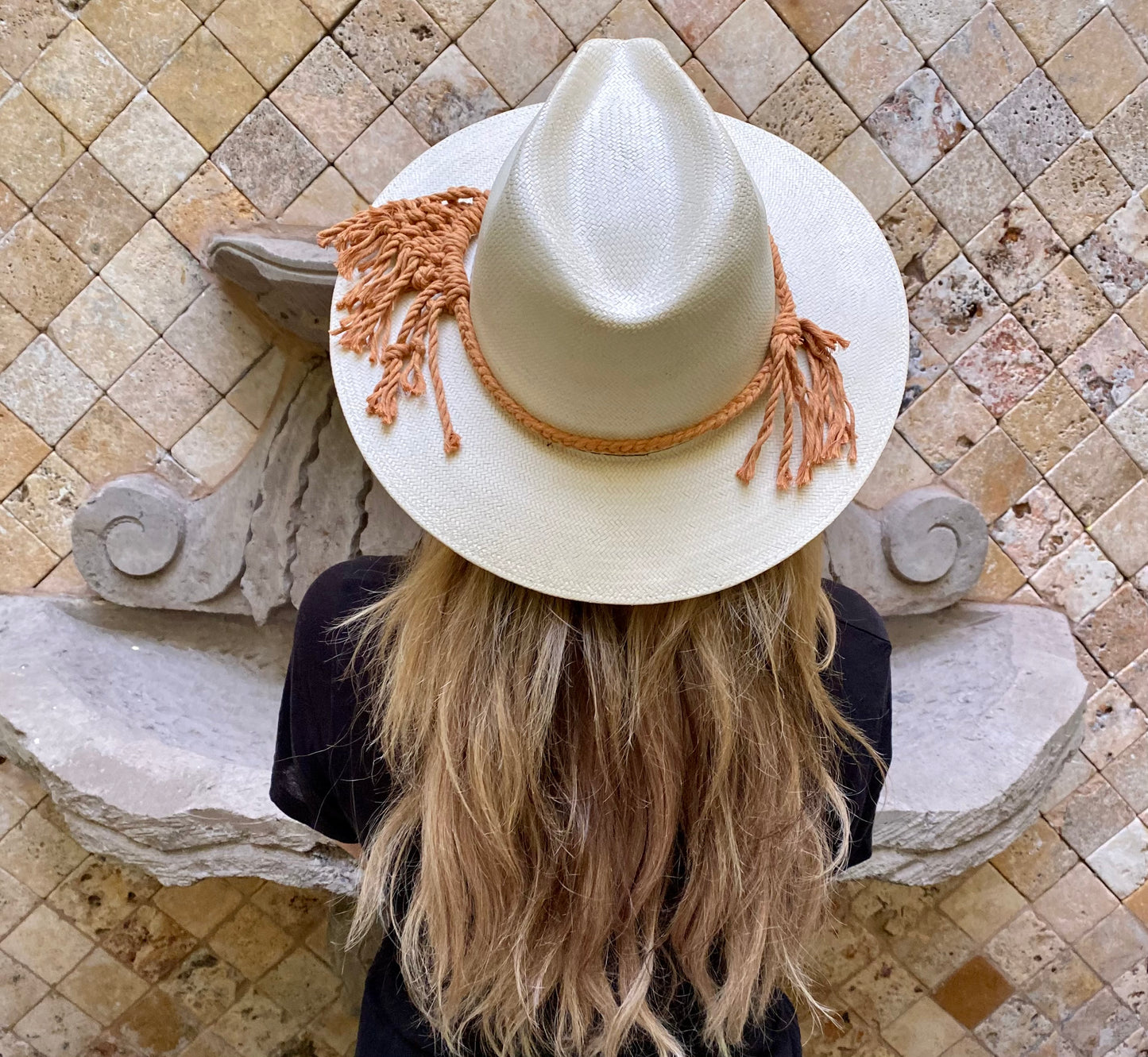 Macrame Boho Hat Band